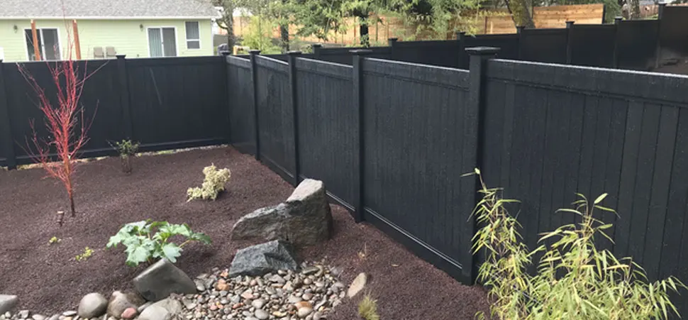 Los Angeles Black Vinyl Fences BLACKline⢠HHP Products Contractor