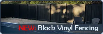 Los Angeles Black Vinyl Fence Installation BLACKline™ HHP Products Authorized Dealer
