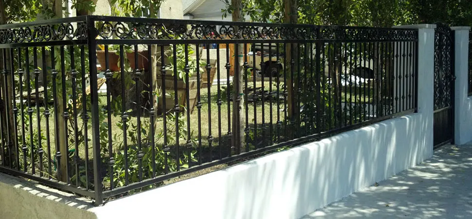 Los Angeles Ornamental Iron Fence Affordable Wrought Iron Fencing