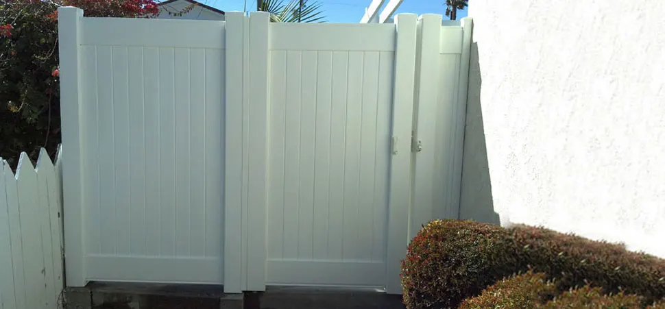 Customized, Privacy Vinyl Doors White Vinyl Gates